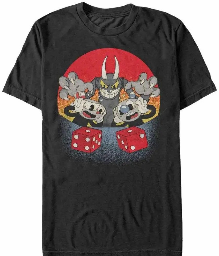 All Brands Fifth Sun Graphics | Cuphead Snake Eyes T-Shirt [X-Large]