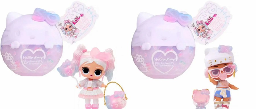 All Brands MGA Entertainment | Lol Surprise Loves Hello Kitty Doll Miss Pearly & Crystal Cutie Set Of 2 Packs [50Th Anniversary]