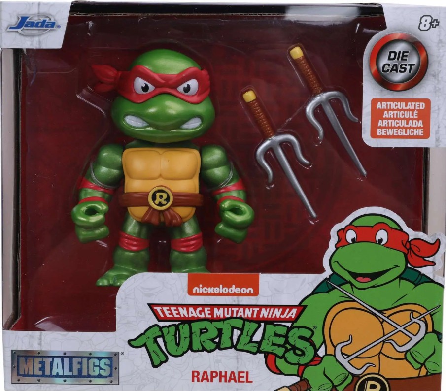 All Brands Jada Toys | Teenage Mutant Ninja Turtles Metalfigs Die Cast Raphael 4-Inch Die Cast Figure