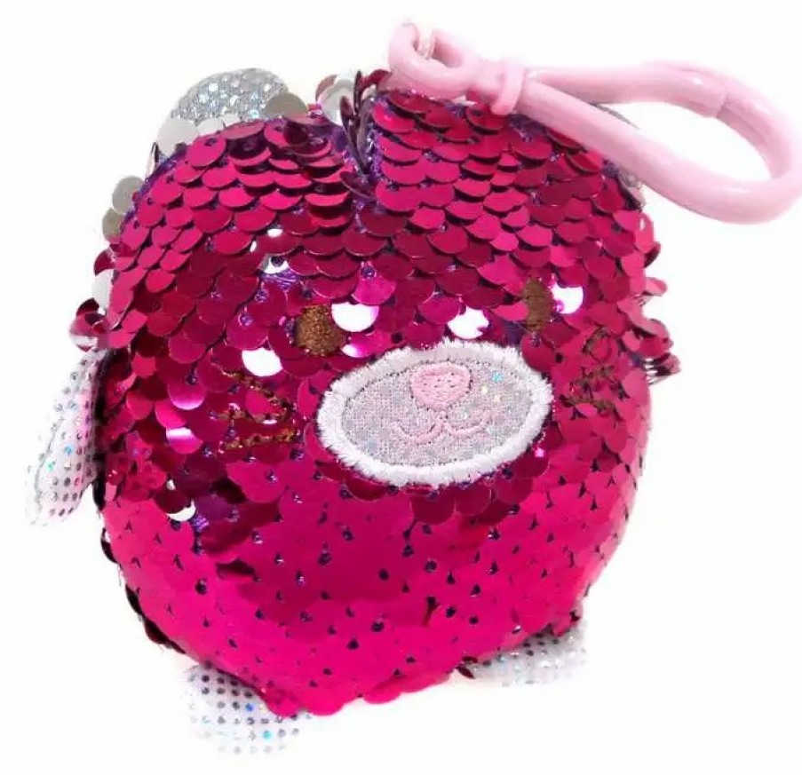 All Brands Beverly Hills Teddy Bear Company | Surprizamals Puchi Gumi Sequin Cat Plush Hanger