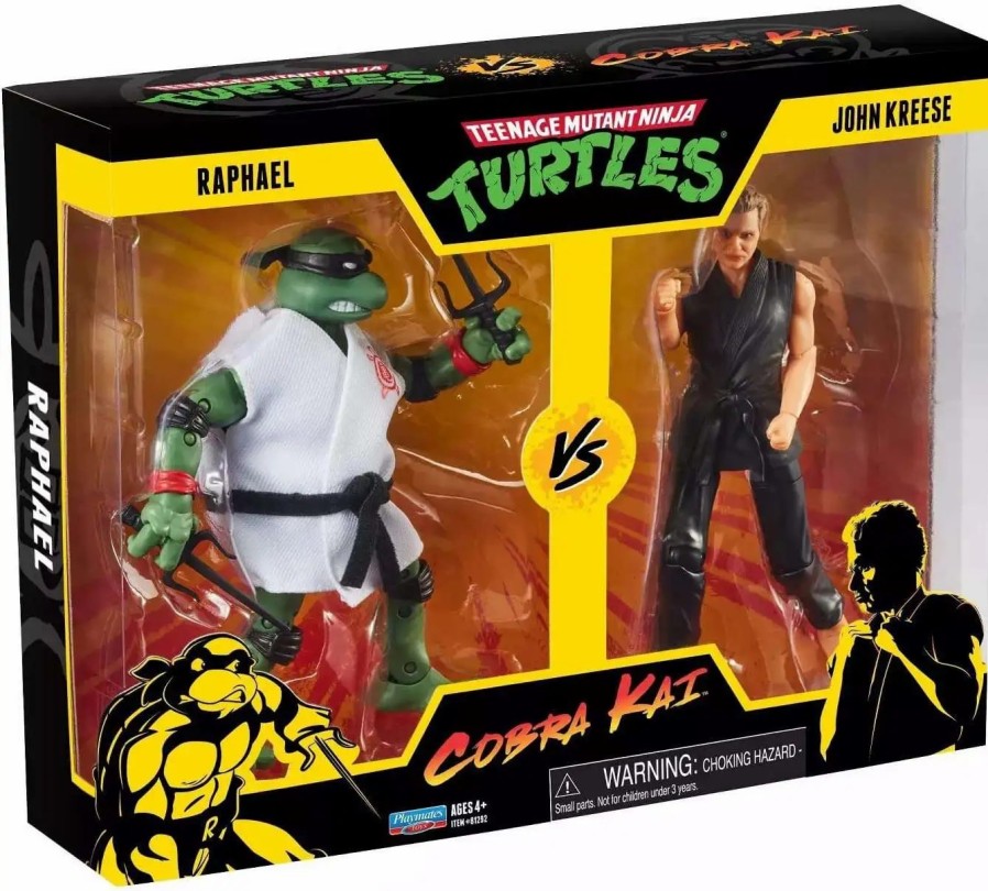 All Brands Playmates | Teenage Mutant Ninja Turtles Vs Cobra Kai Raphael Vs. John Kreese Action Figure 2-Pack