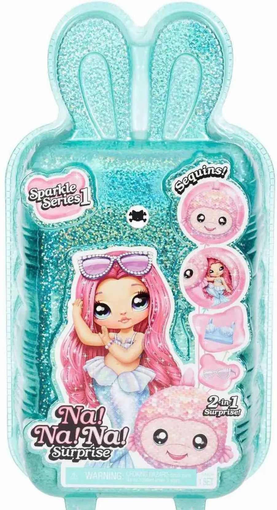 All Brands MGA Entertainment | Na! Na! Na! Surprise Sparkle Series 1 Figure [1 Random Fashion Doll & Plush Pom Purse, Damaged Package]