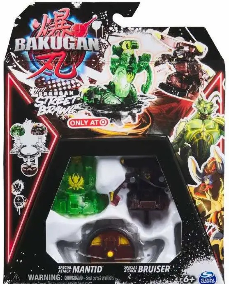 All Brands Spin Master | Bakugan Street Brawl Special Attack Mantid & Bruiser Figure 2-Pack