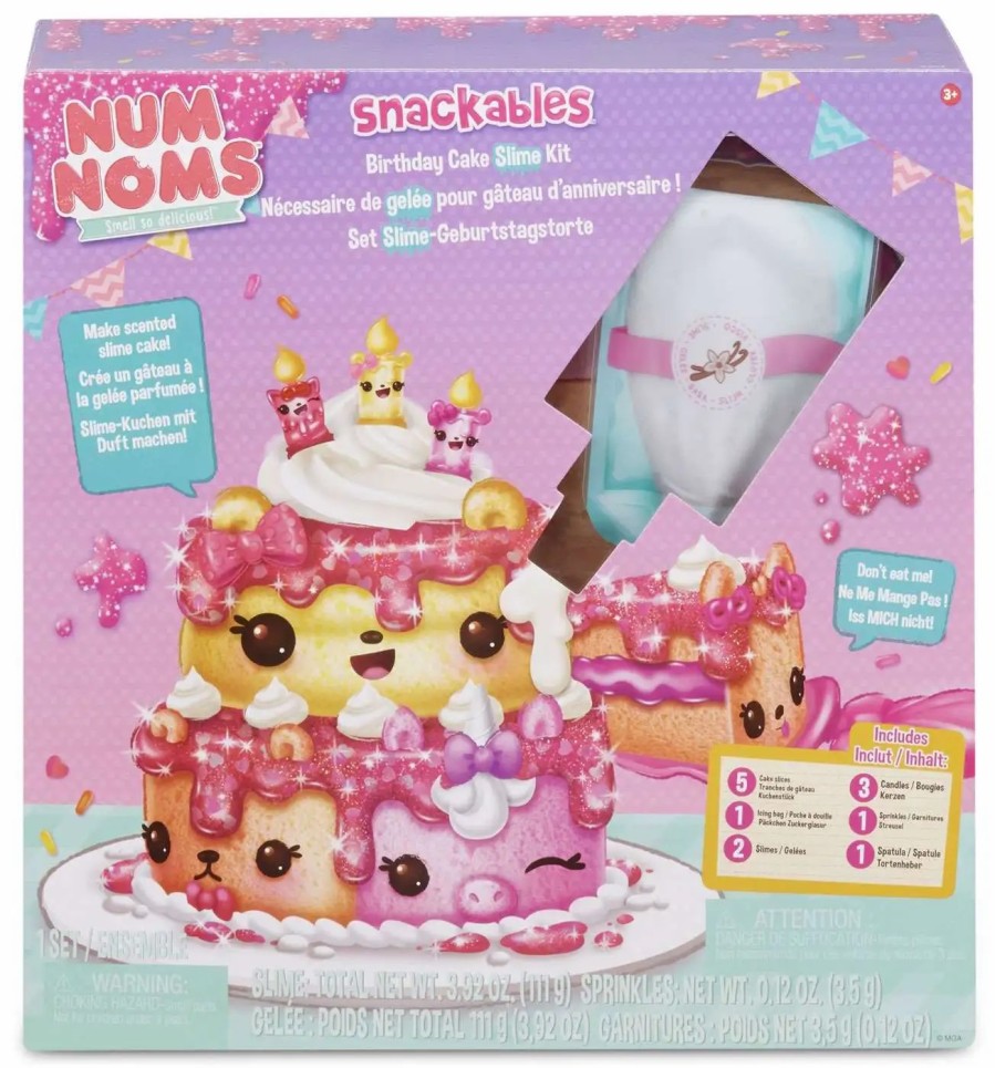 All Brands MGA Entertainment | Num Noms Snackables Birthday Cake Slime Kit