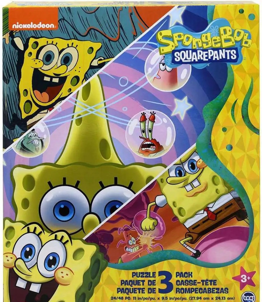 All Brands TCG Toys | Spongebob Squarepants Puzzle 3-Pack