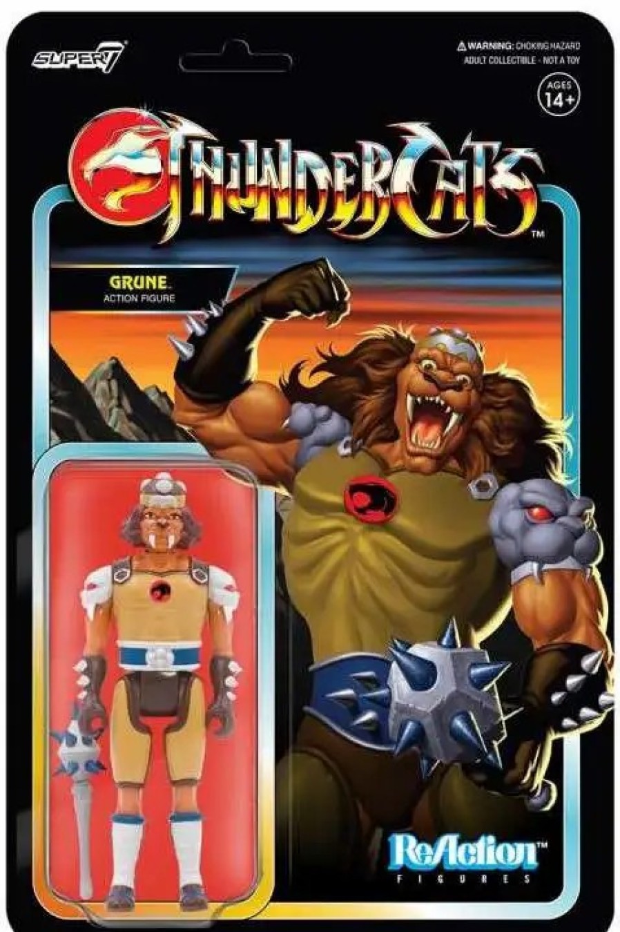 All Brands Super7 | Reaction Thundercats Grune Action Figure