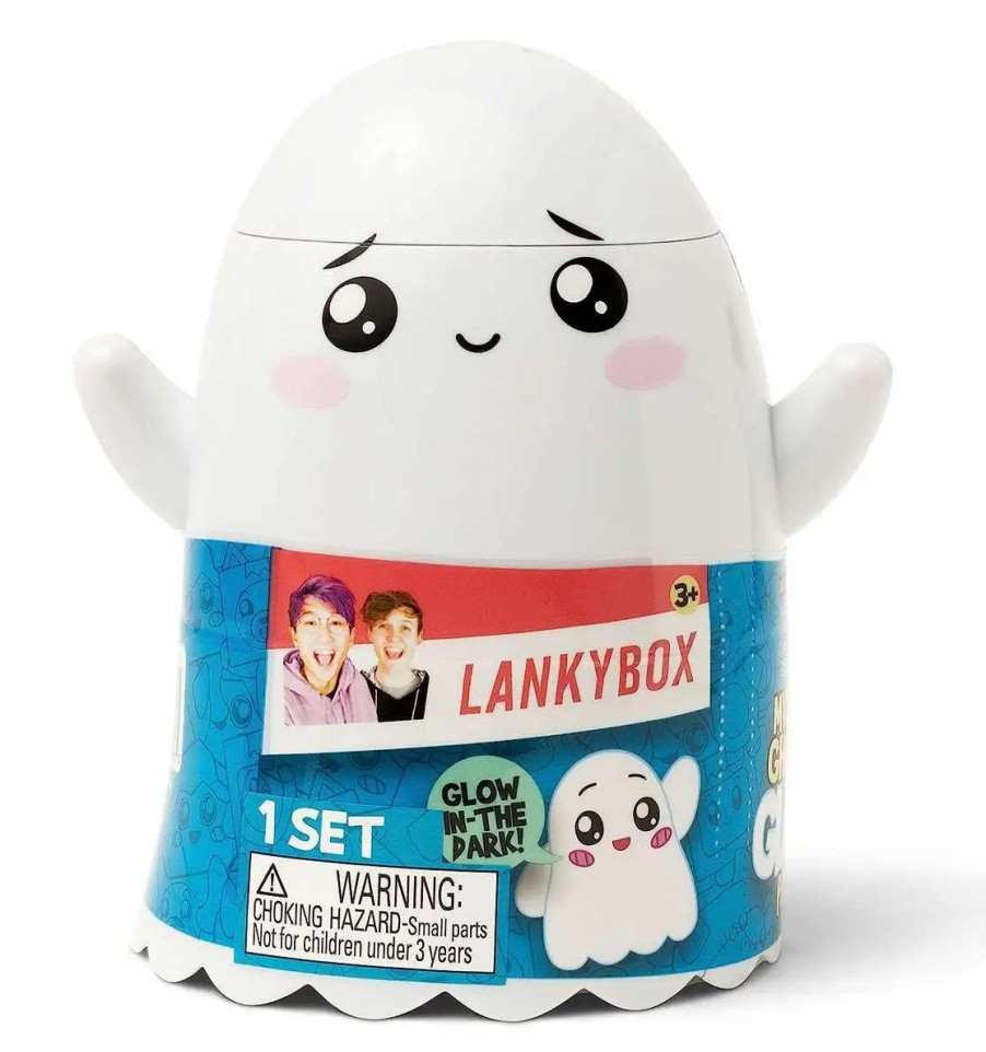 All Brands Bonkers Toy Co. | Lankybox Ghosty Glow Mystery Pack [1 Figure, 2 Micro Figures & 3 Stickers]