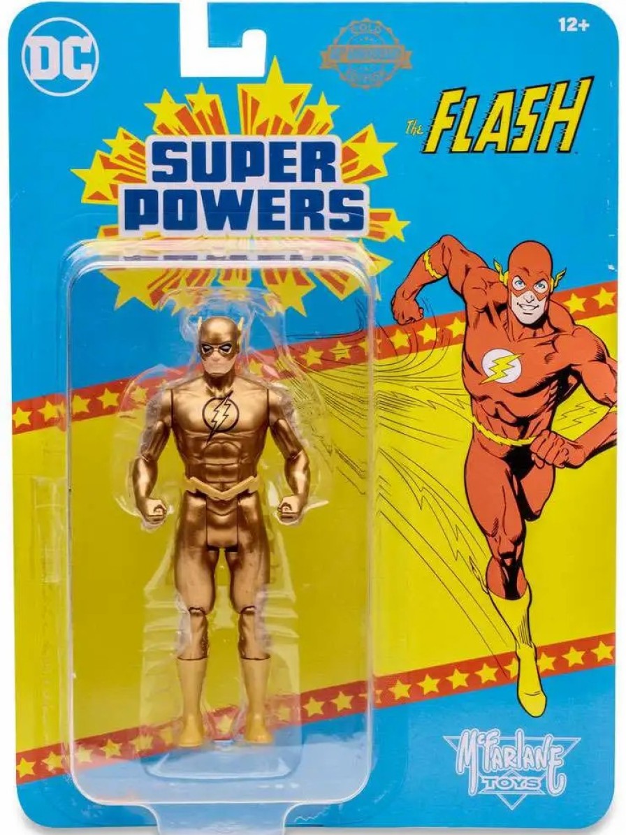 All Brands McFarlane Toys | Mcfarlane Toys Dc Direct Super Powers The Flash Action Figure [Gold] (Pre-Order Ships February)