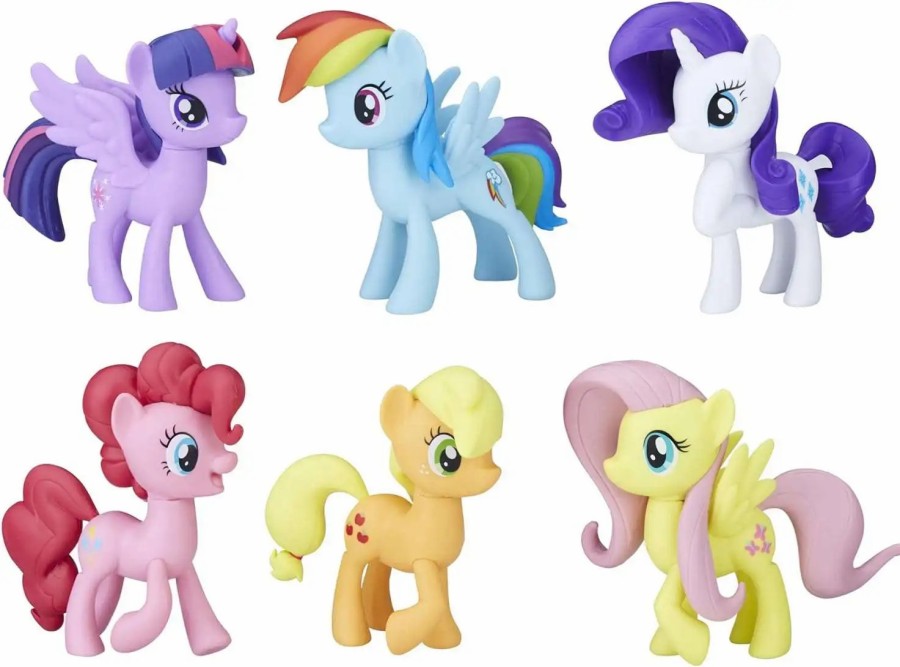 All Brands Hasbro Toys | My Little Pony Meet The Mane 6 Ponies Figure Collection 6-Pack