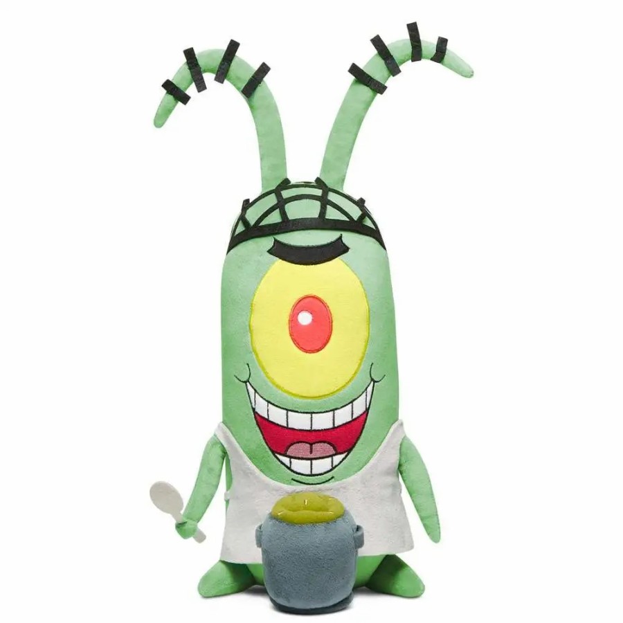 All Brands Kidrobot (NECA) | Spongebob Squarepants Phunny Plankton 13-Inch Plush [Hugme, Vibrates With Shake Action!] (Pre-Order Ships February)