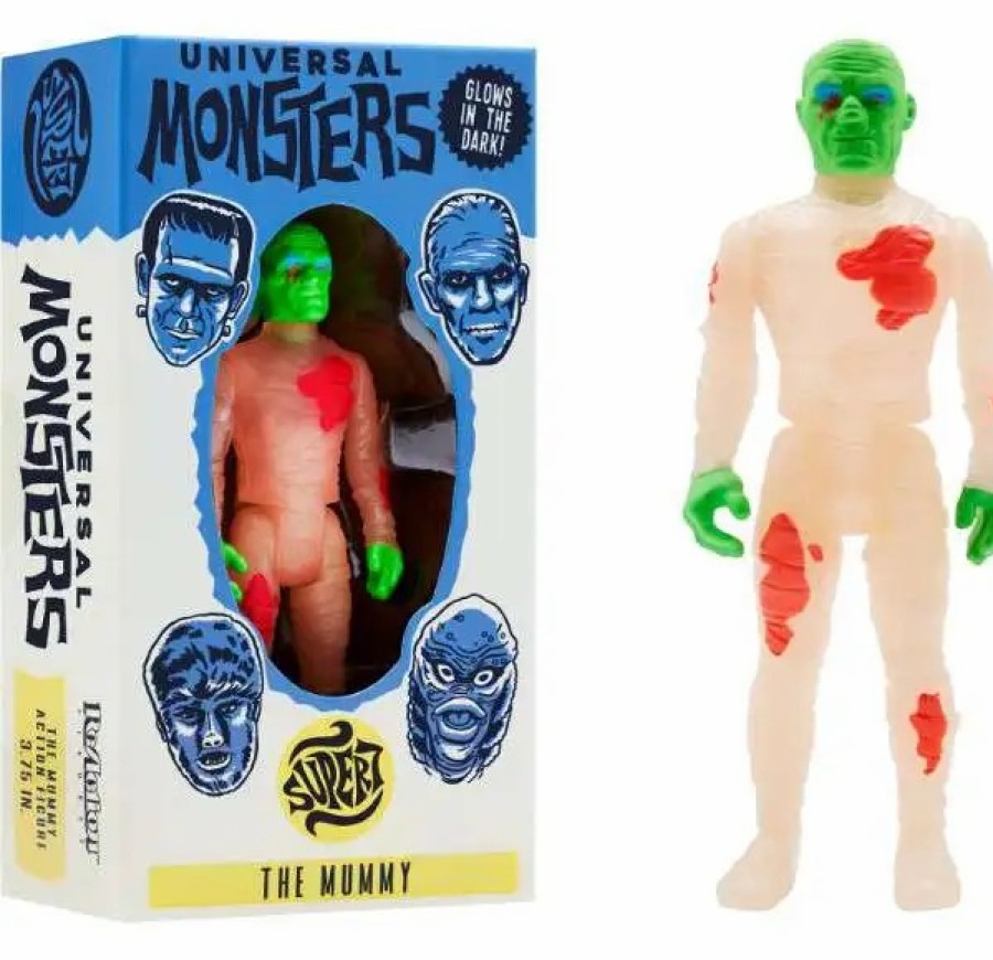 All Brands Super7 | Reaction The Mummy (1932) Universal Monsters The Mummy Action Figure [Glow In The Dark Costume Colors]