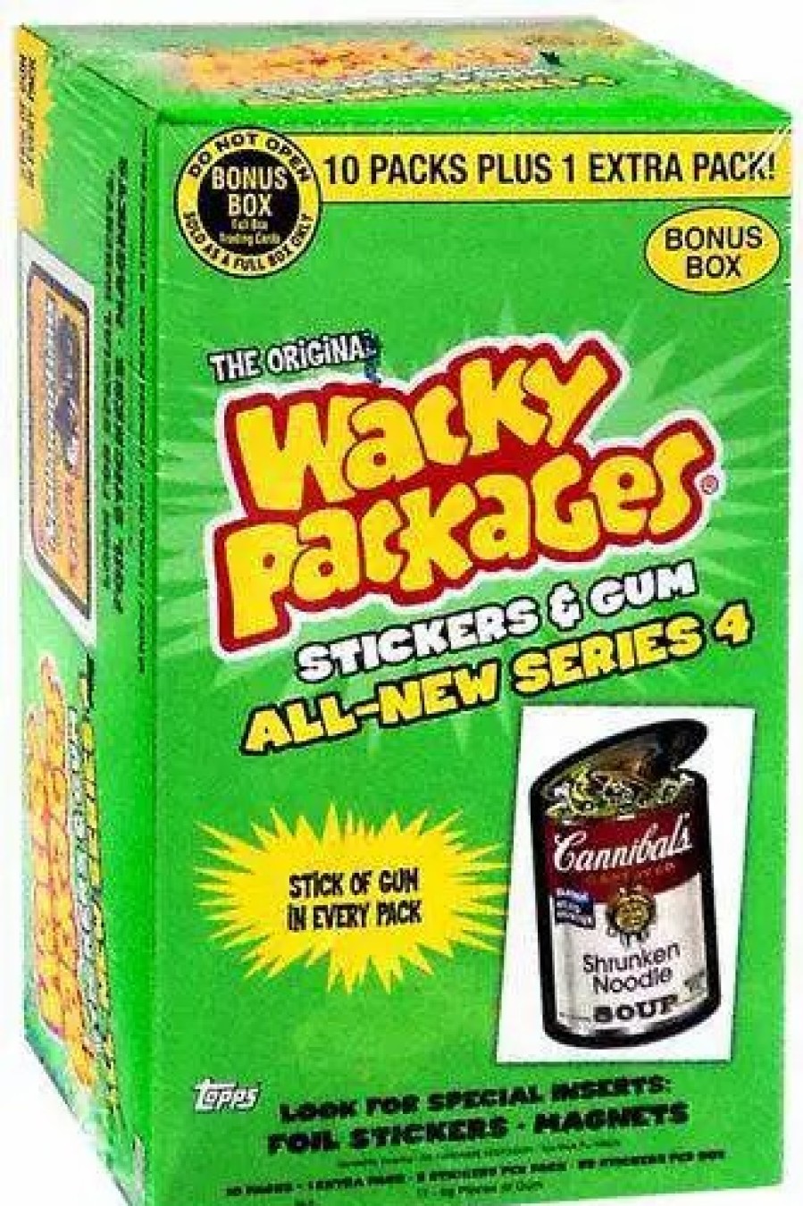 All Brands Topps | Wacky Packages Topps All-New Series 4 Trading Card Sticker Bonus Box [11 Packs]