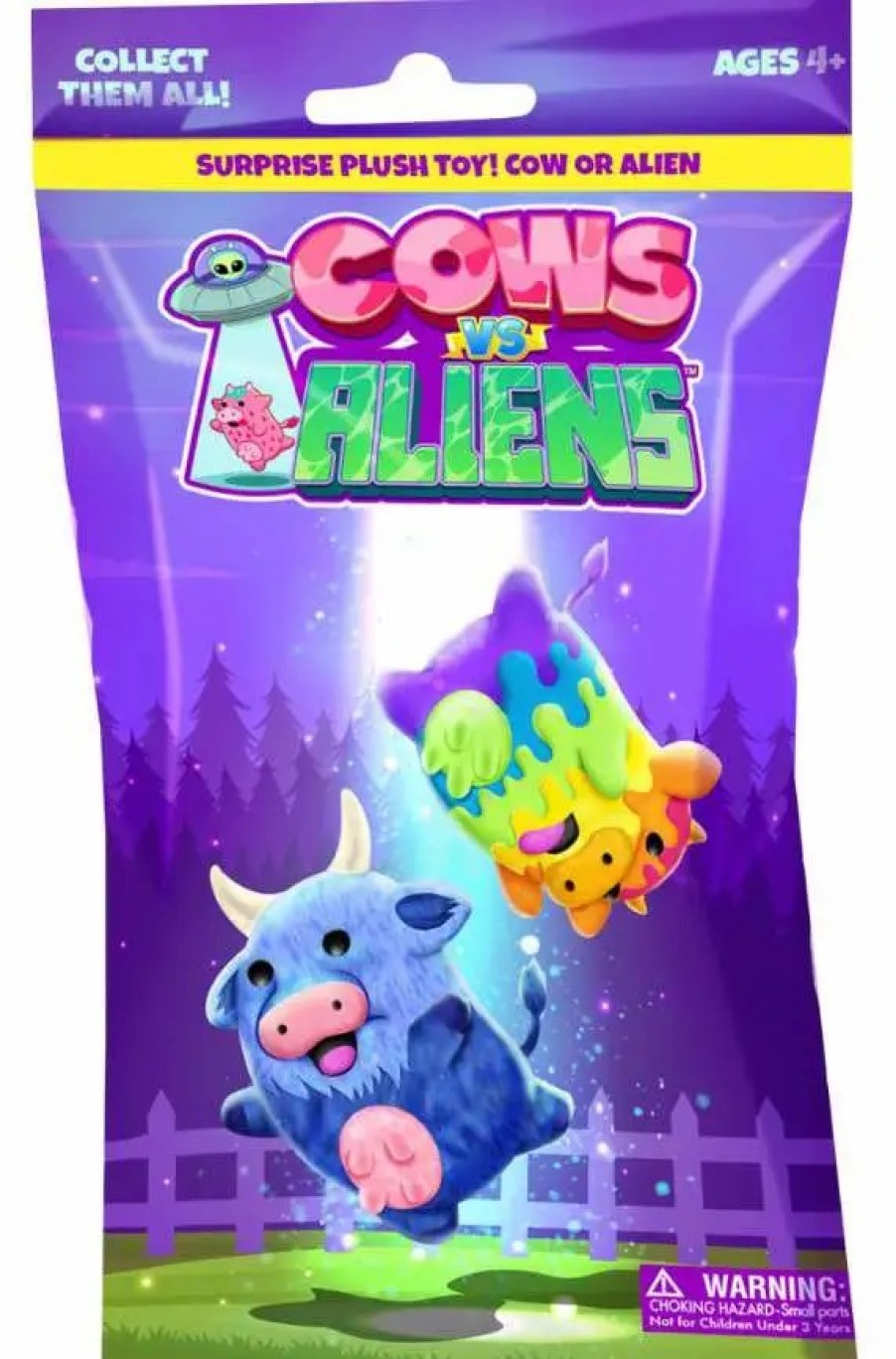 All Brands Cepia LLC | Mini Plush Cows Vs. Aliens 4-Inch Mystery Pack [1 Random Character!]