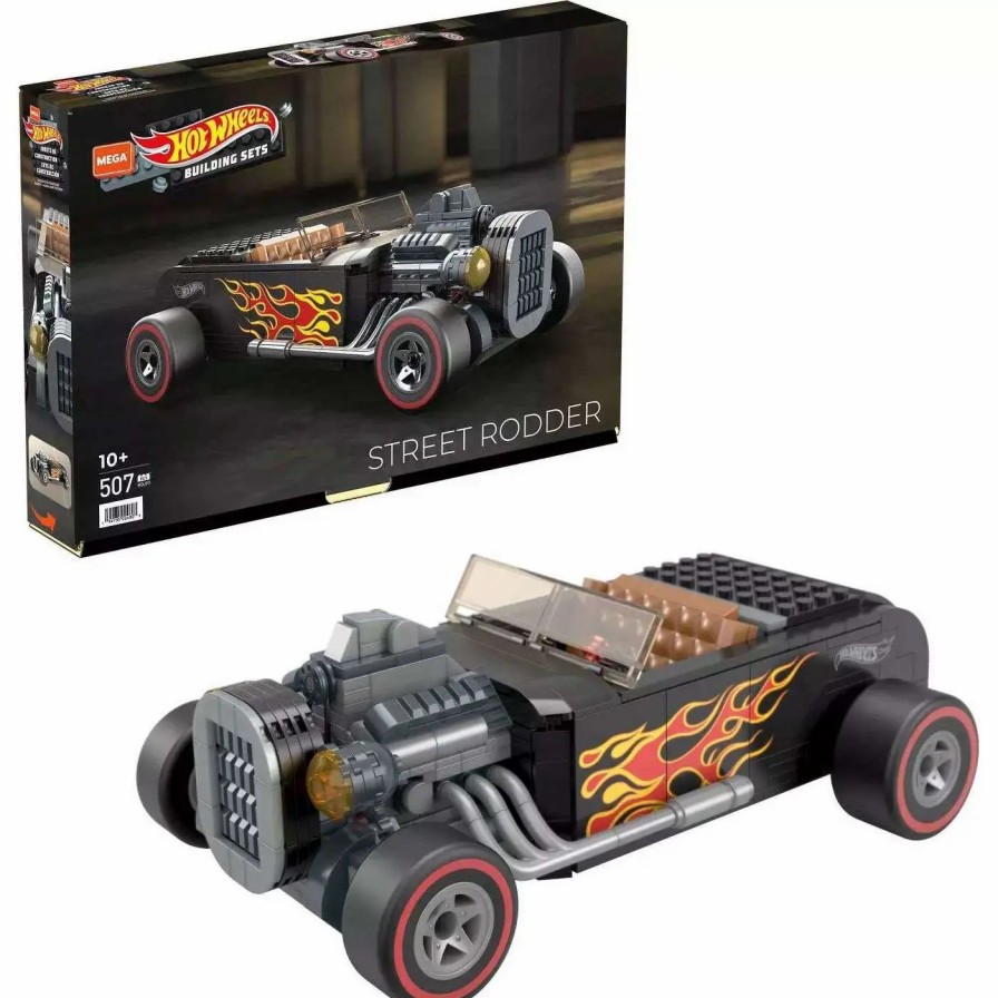 All Brands Mattel | Hot Wheels Mega Construx Street Rodder Set Hdj97