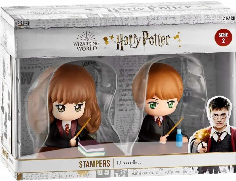 All Brands PMI | Harry Potter Series 2 Hermione & Ron In Class 3-Inch Stamper 2-Pack