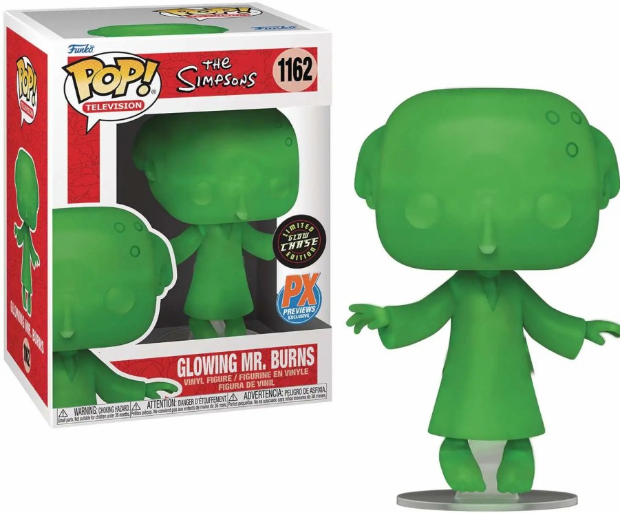 All Brands Funko | Funko The Simpsons Pop! Television Glowing Mr. Burns Exclusive Vinyl Figure #1162 [Green Glow, Chase Version]