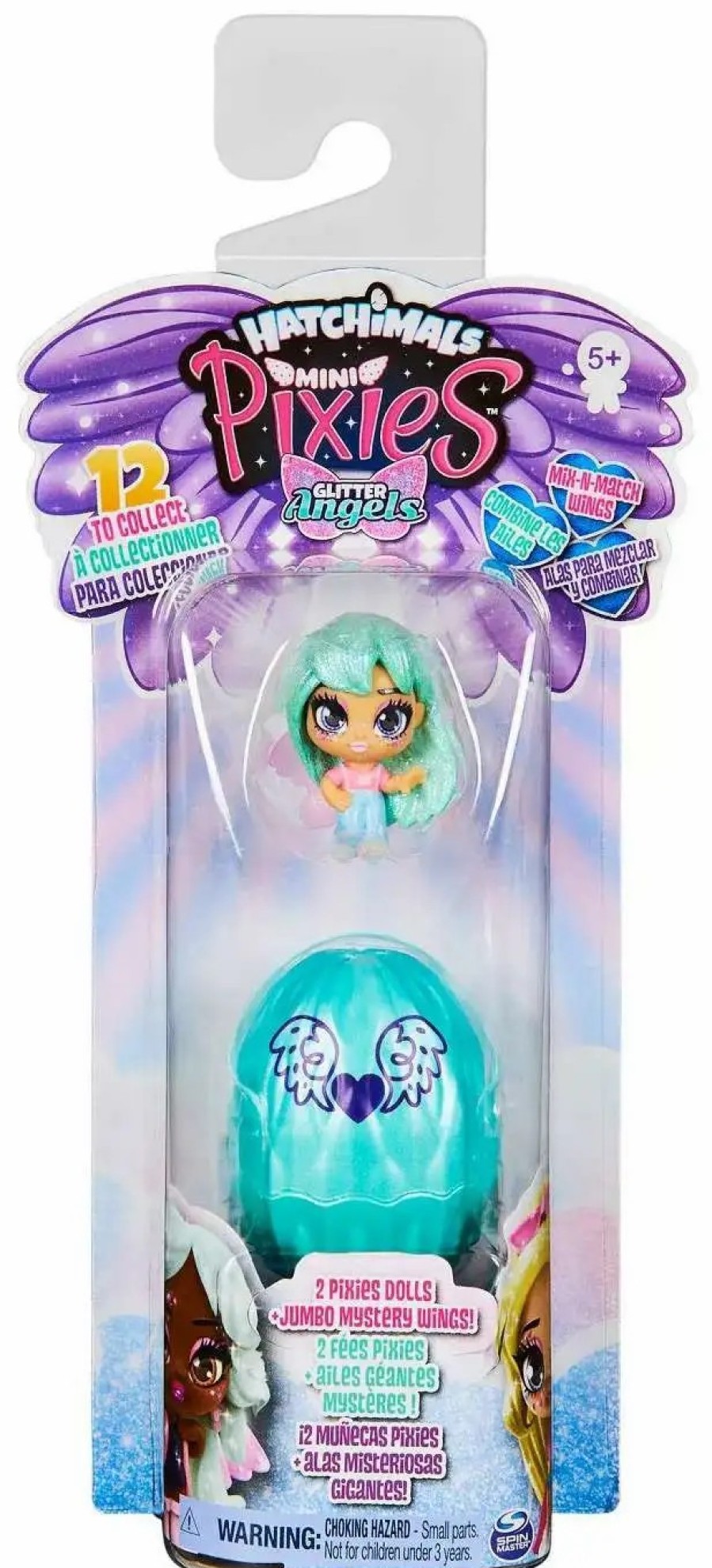 All Brands Spin Master | Hatchimals Mini Pixies Glitter Angels Mystery 2-Pack [2 Random Figures]