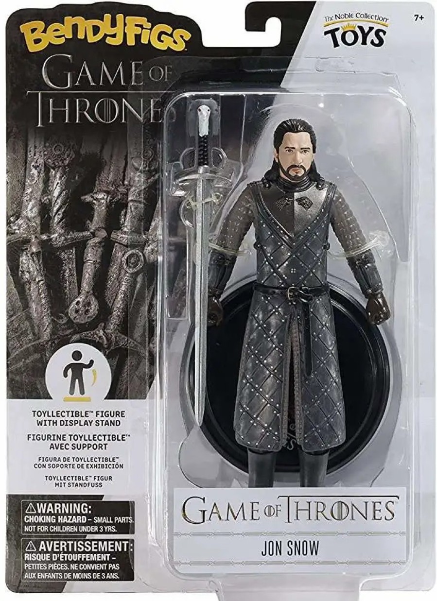 All Brands The Noble Collection | Game Of Thrones Bendyfigs Jon Snow 7-Inch Figure