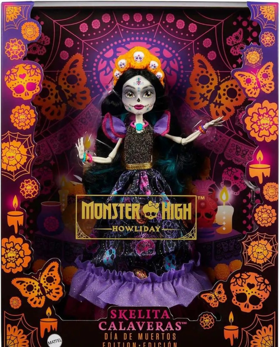 All Brands Mattel Toys | Monster High Howliday Skelita Calaveras Doll [Dia De Muertos]