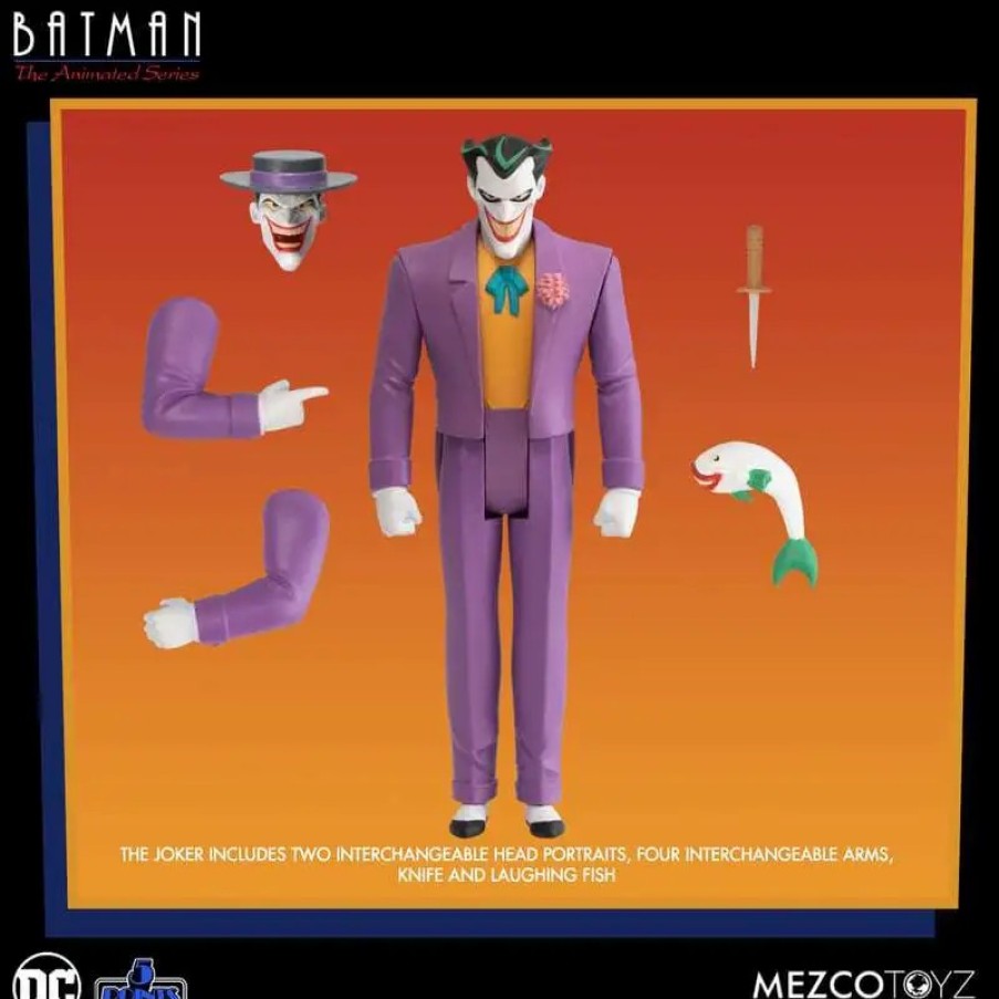 All Brands Mezco Toyz | Dc 5 Points The Joker Action Figure [Batman: The Animated Series] (Pre-Order Ships July)