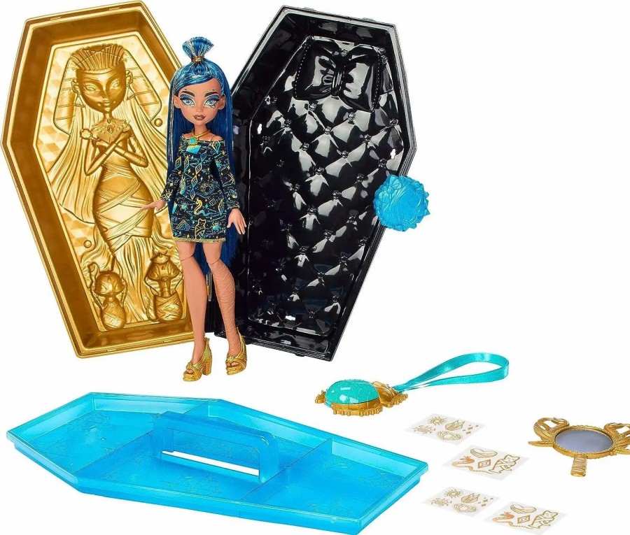 All Brands Mattel Toys | Monster High Cleo De Nile Boo-Jeweled Beauty Case Exclusive Doll Play Set