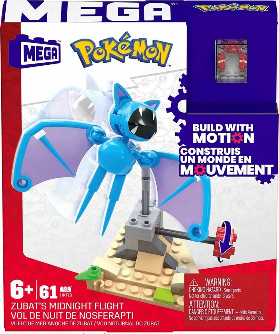 All Brands Mega Construx | Pokemon Zubat'S Midnight Flight Set