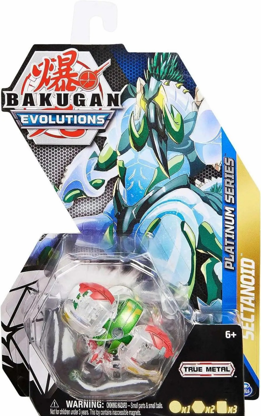 All Brands Spin Master | Bakugan Evolutions Platinum Series Sectanoid Single Figure & Trading Card