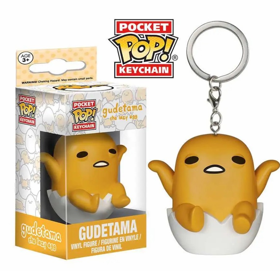 All Brands Funko | Funko Sanrio Pocket Pop! Gudetama Keychain