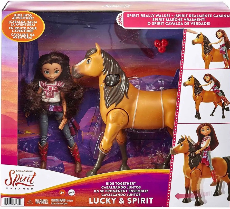 All Brands Mattel | Spirit Untamed Ride Together Lucky & Spirit Figure Set