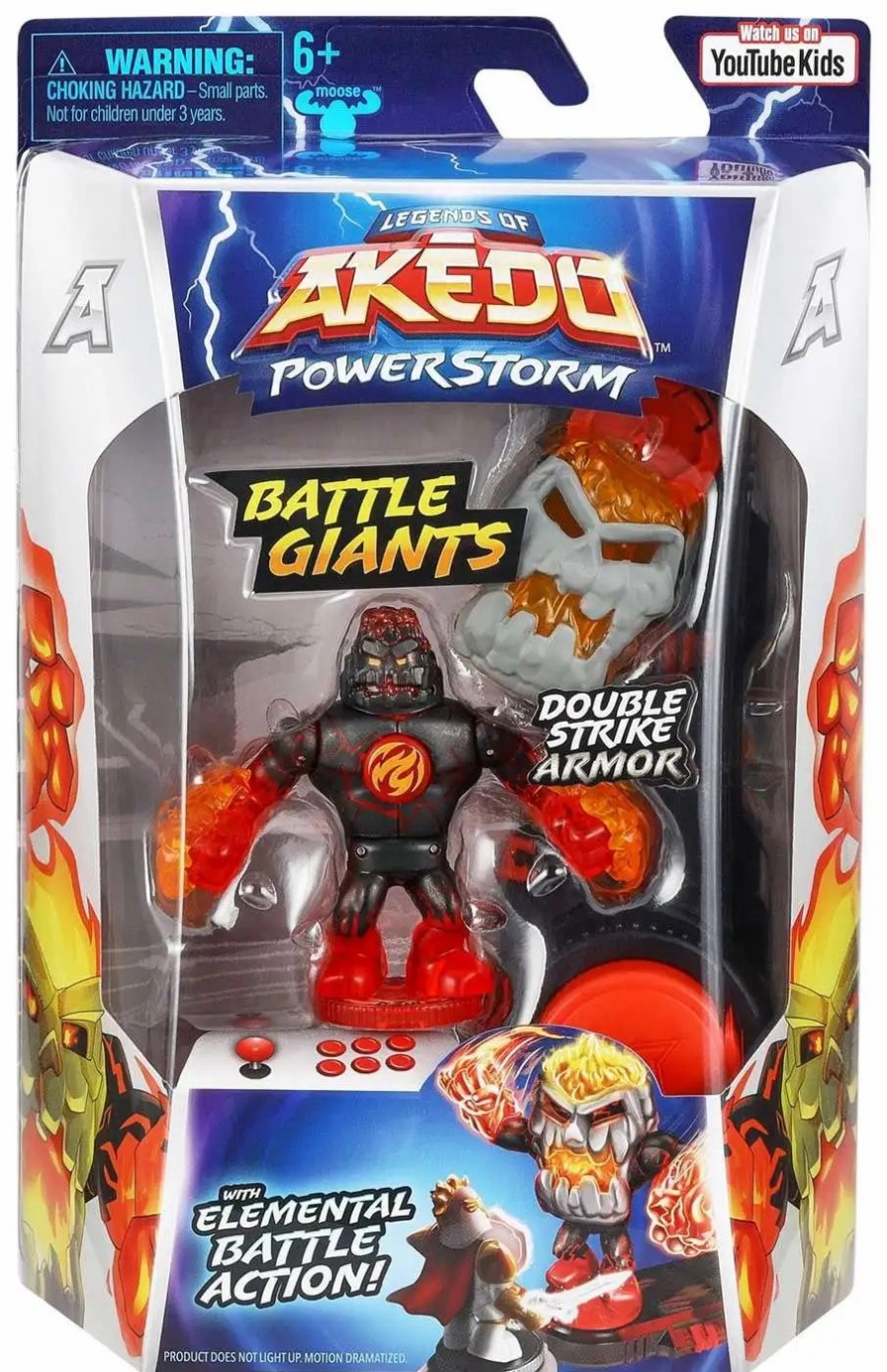 All Brands Moose Toys | Legends Of Akedo Powerstorm Battle Giants Volcrag Mini Battling Action Figure