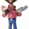 All Brands NECA | Neca Toony Classics Bob Ross Action Figure [Pink Shirt]