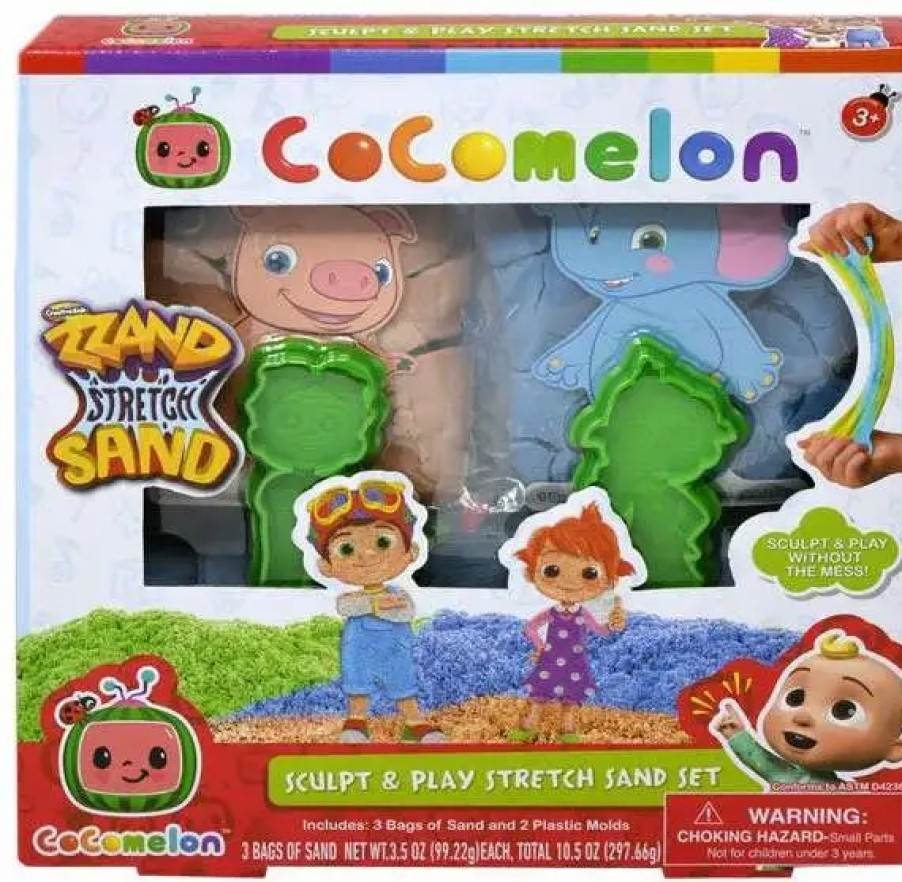 All Brands Creative Kids | Cocomelon Sculpt & Play Stretch Sand Set