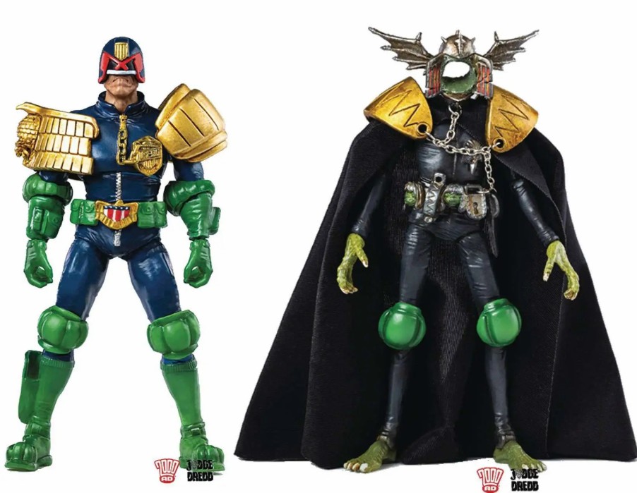 All Brands Hiya Toys | 2000 A.D. Judge Dredd Judge Dredd & Judge Death Exclusive Action Figure 2-Pack [Gaze Into The Fist Of Dredd] (Pre-Order Ships March)