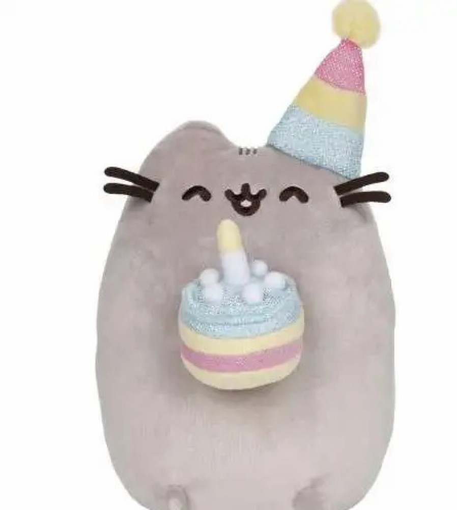 All Brands Gund | Pusheen With Birthday Cake 9.5-Inch Plush