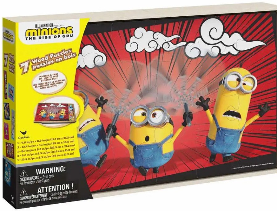 All Brands Cardinal | Minions Rise Of Gru 7 Wood Puzzles