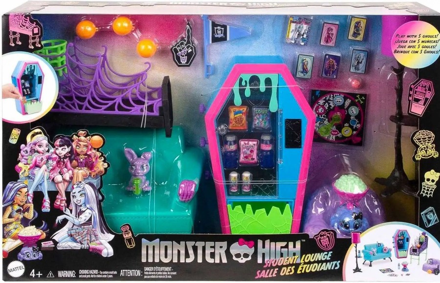 All Brands Mattel Toys | Monster High Student Lounge Playset