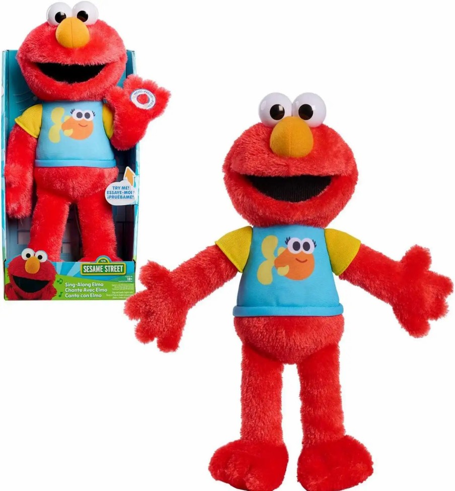 All Brands Just Play | Sesame Street Sing-Along Elmo 13-Inch Plush With Sound