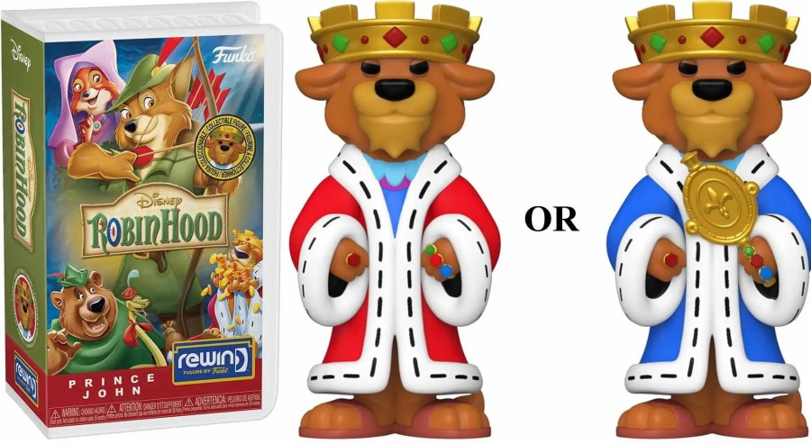 All Brands Funko | Funko Disney Robin Hood Rewind Prince John Vinyl Figure [1 Random Figure, Look For The Chase!]