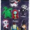 All Brands Just Play | The Nightmare Before Christmas Jack, Sally, Zero, Mayor, Oogie Boogie, Behemoth & Santa Jack Exclusive 2.5-Inch Mini Figure 7-Pack