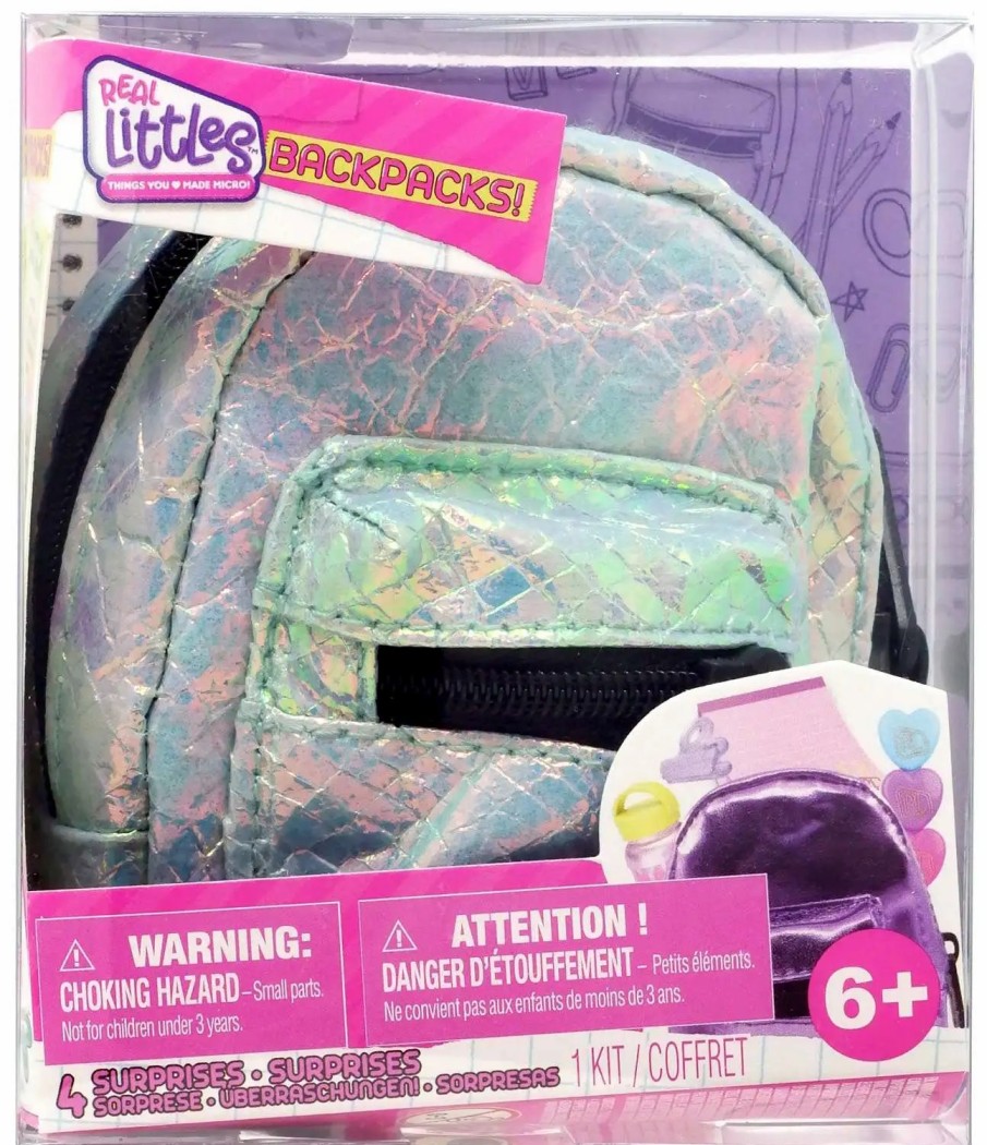 All Brands Moose Toys | Shopkins Real Littles Backpacks! Series 4 Irridescent Teal Mystery Pack