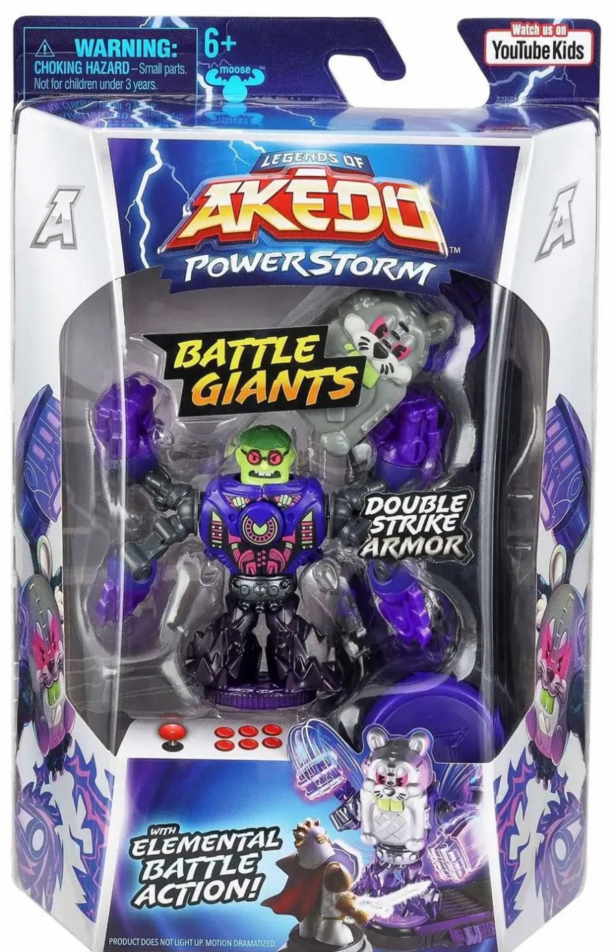 All Brands Moose Toys | Legends Of Akedo Powerstorm Battle Giants Bucktooth Mini Battling Action Figure