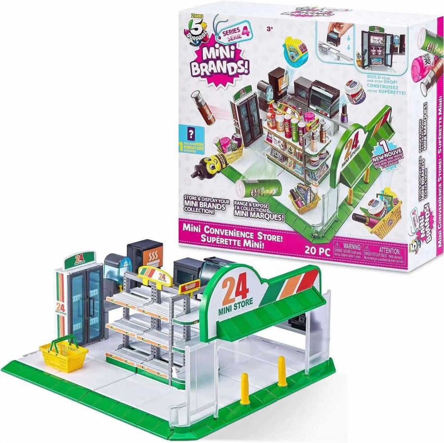 All Brands Zuru Toys | 5 Surprise Mini Brands! Mini Convenience Store! Store & Display Playset [20 Pieces, Version 2]