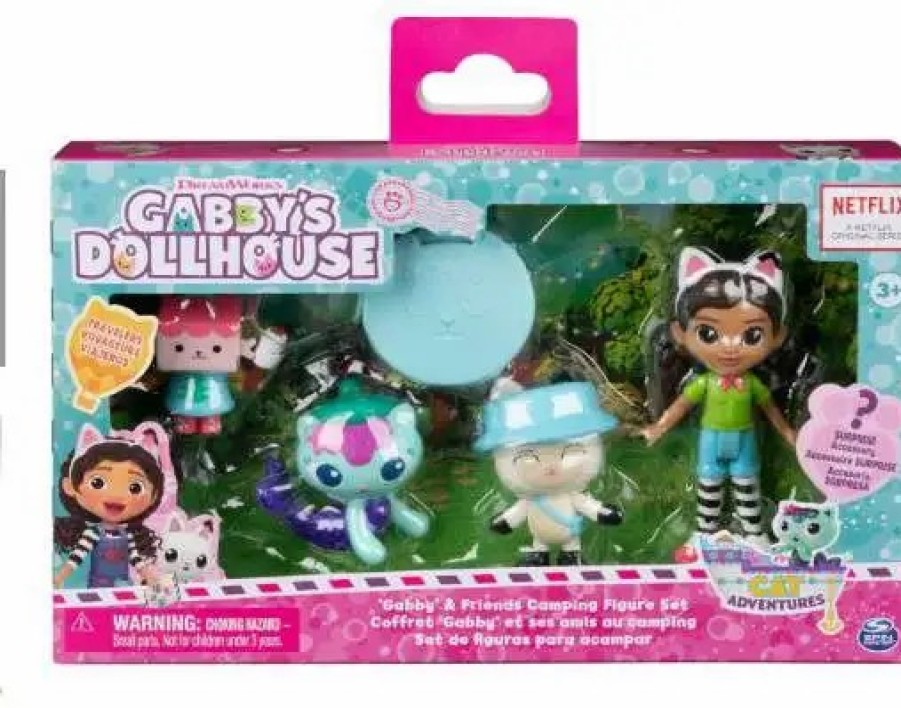 All Brands Spin Master | Gabby'S Dollhouse Campfire With Gabby Girl, Pandy Paws, Baby Box And Mercat Pack