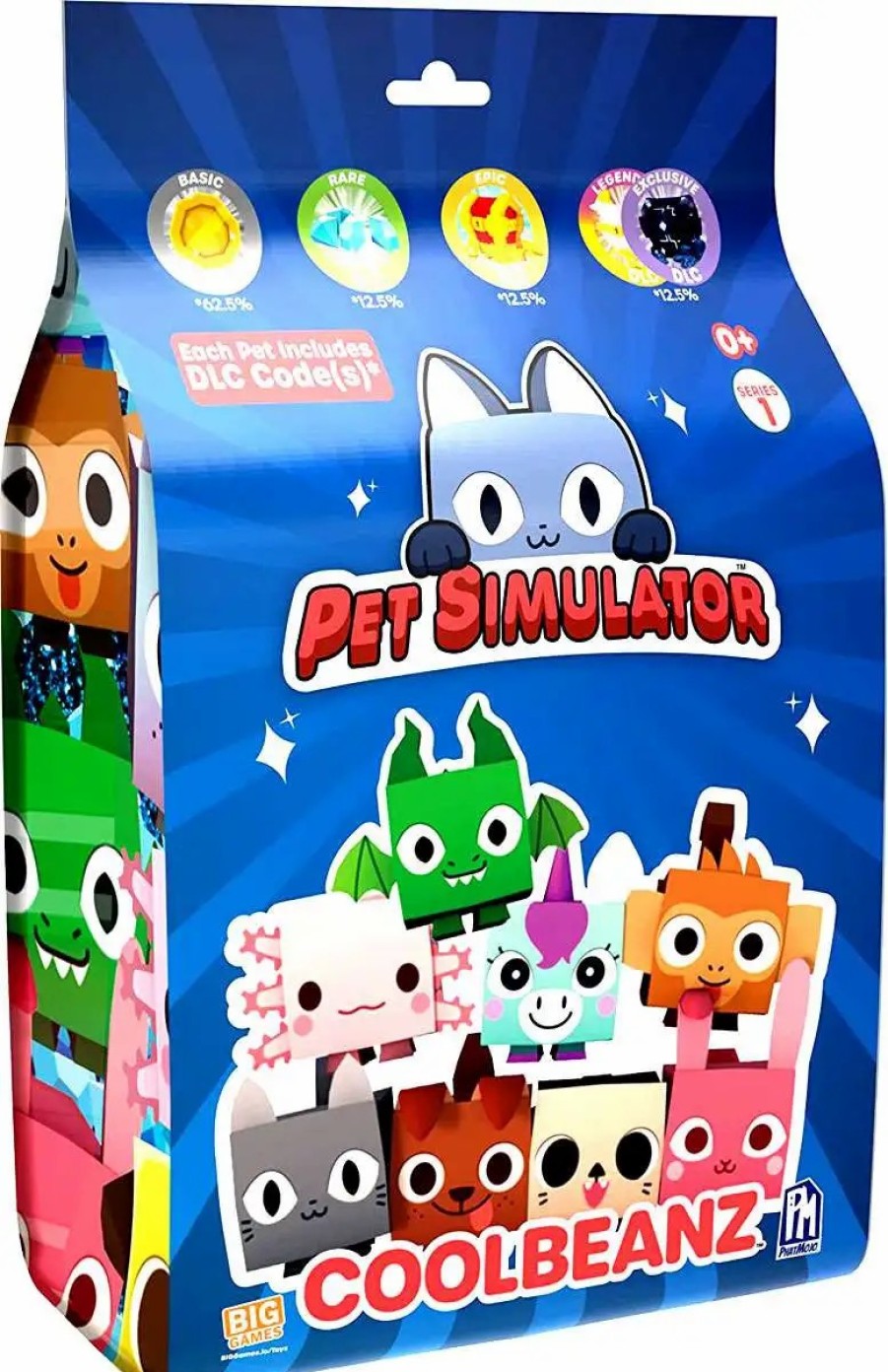 All Brands PhatMojo | Pet Simulator X Coolbeanz 4-Inch Mystery Pack [1 Random Plush Figure, Includes Dlc Code!]