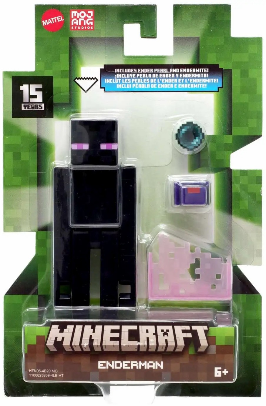 All Brands Mattel Toys | Minecraft 15Th Anniversary Enderman Action Figure