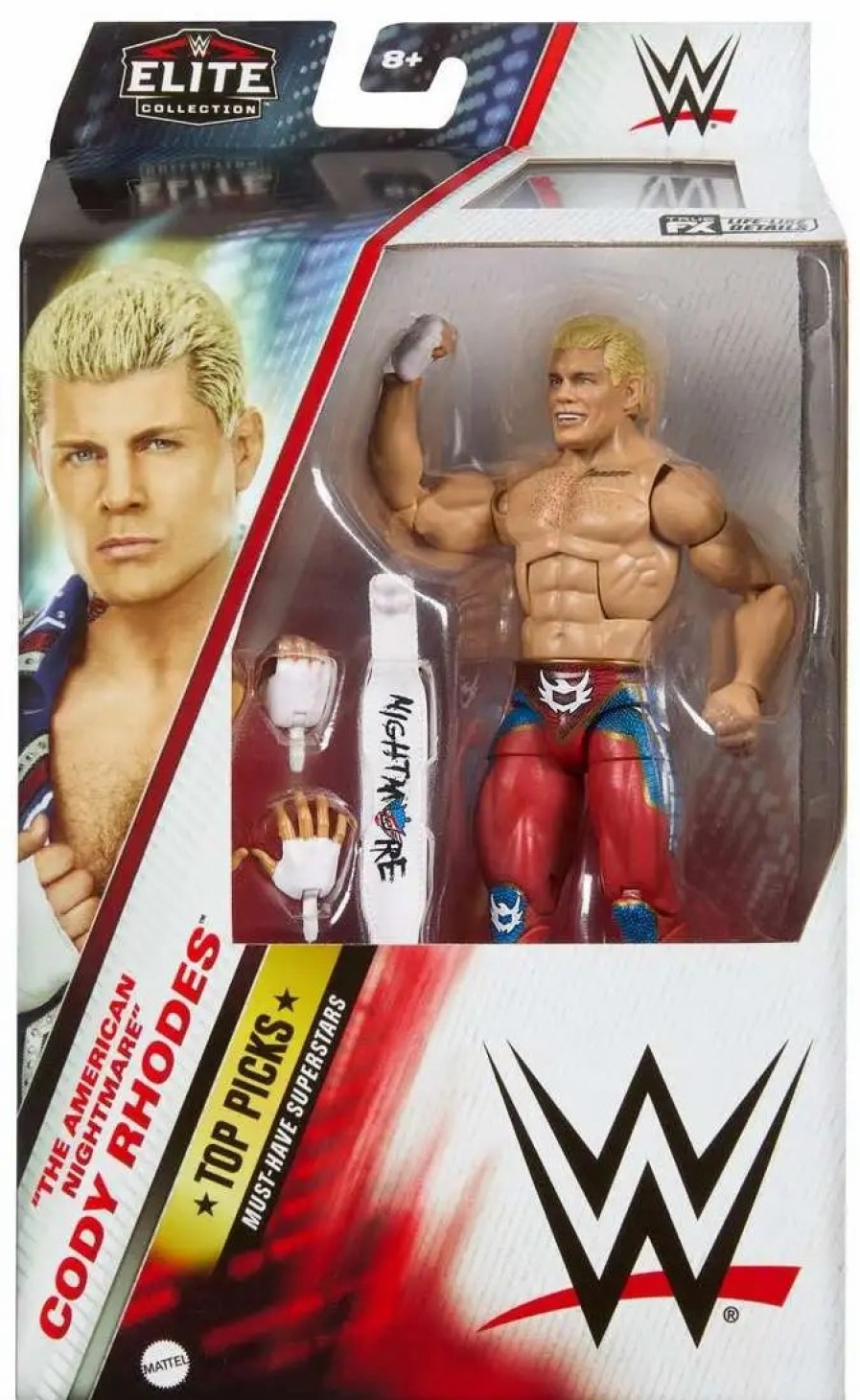 All Brands Mattel Toys | Wwe Wrestling Elite Top Picks 2024 Wave 2 Cody Rhodes Action Figure (Pre-Order Ships February)