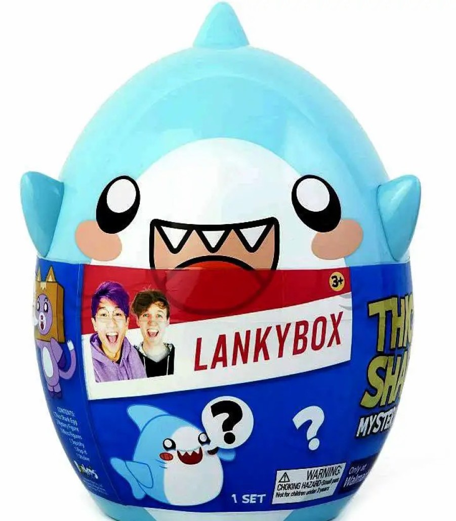 All Brands Bonkers Toy Co. | Lankybox Thicc Shark Exclusive Giant Mystery Egg [2 Figures, 3 Micro Figures & More!]