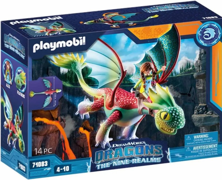 All Brands Playmobil | Playmobil Dragons The Nine Realms Feathers & Alex Set #71083